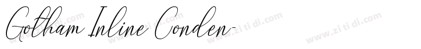 Gotham Inline Conden字体转换